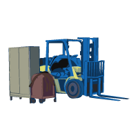 Forklift Service Icon